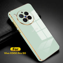 VIVO X300 Pro 5G ULTRA-SHINE GOLD ELECTROPLATED LUXURIOUS  BACK CASE WITH CAMERA PROTECTION