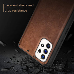 Galaxy A33 5G VINTAGE PU LEATHER PROTECTIVE BACK CASE