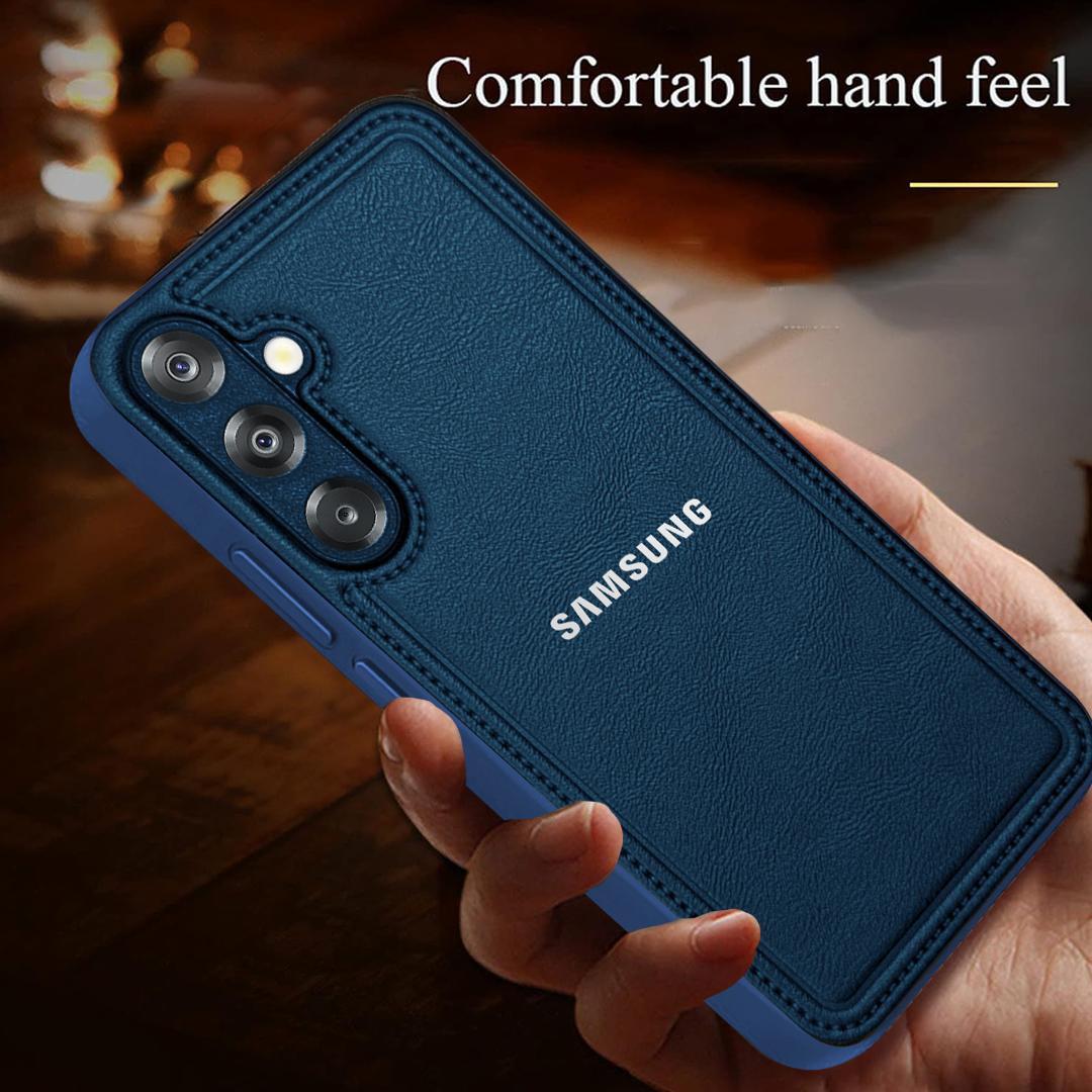 Samsung Galaxy A26 5G Vintage Leather Stitched Protective Back Case