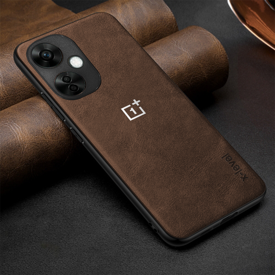 ONEPLUS NORD CE 3 5G  Business Style PU LEATHER PROTECTIVE BACK CASE WITH CAMERA PROTECTION