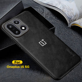 OnePlus 15 5G Business LEATHER BACK CASE WITH CAMERA PROTECTION