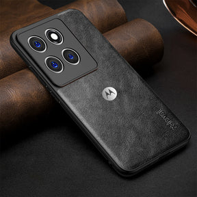 MOTOROLA EDGE 60 STYLUS 5G Business Style PU LEATHER PROTECTIVE BACK CASE WITH CAMERA PROTECTION
