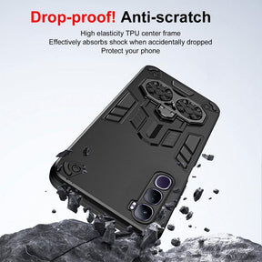 Vivo Y300 5G Armor knight Series Camera Protection 2 in 1 Shockproof Phone Cover with Kickstand
