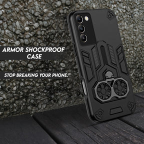 Vivo Y200e 5G Armor knight Series Camera Protection 2 in 1 Shockproof Phone Cover with Kickstand