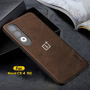 ONEPLUS NORD CE 4 5G Business Style PU LEATHER PROTECTIVE BACK CASE WITH CAMERA PROTECTION