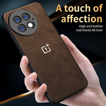 ONEPLUS 13 5G Business Style PU LEATHER PROTECTIVE BACK CASE WITH CAMERA PROTECTION