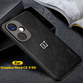 ONEPLUS NORD CE 3 5G  Business Style PU LEATHER PROTECTIVE BACK CASE WITH CAMERA PROTECTION