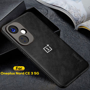 ONEPLUS NORD CE 3 5G  Business Style PU LEATHER PROTECTIVE BACK CASE WITH CAMERA PROTECTION