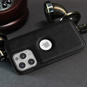 IPHONE 16 PRO 5G Drop Protection | Raised Camera Edges Protective Back Leather Case