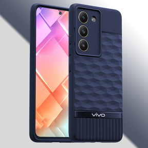 VIVO Y200E 5G 3D Hexa Cube Design Drop Protection | Camera Protection TPU Back Case