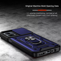 Motorola G85 5G Armor Military-grade Case With Sliding Camera Cover & 360 Kickstand