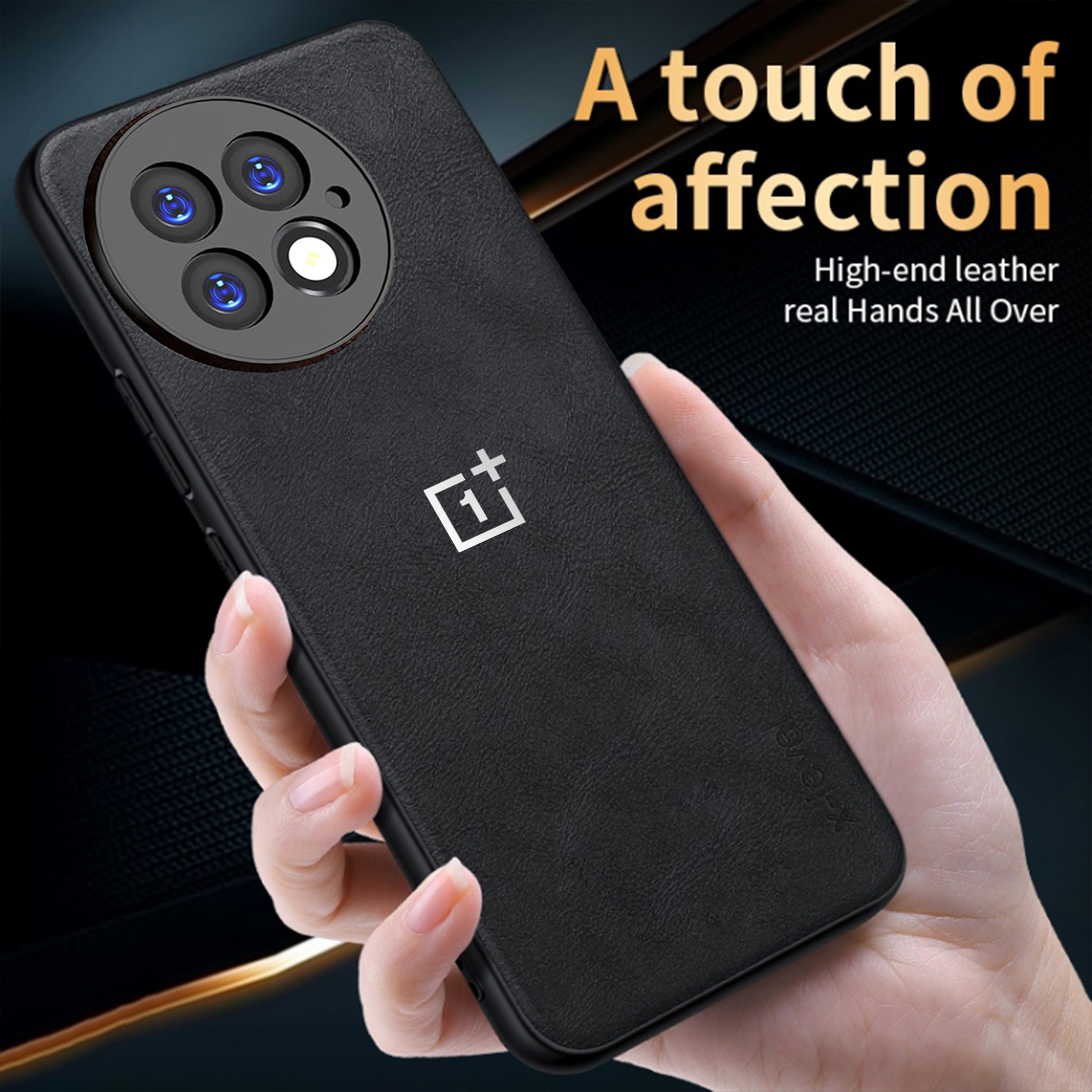 ONEPLUS 13 5G Business Style PU LEATHER PROTECTIVE BACK CASE WITH CAMERA PROTECTION
