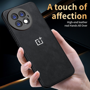 ONEPLUS 13 5G Business Style PU LEATHER PROTECTIVE BACK CASE WITH CAMERA PROTECTION