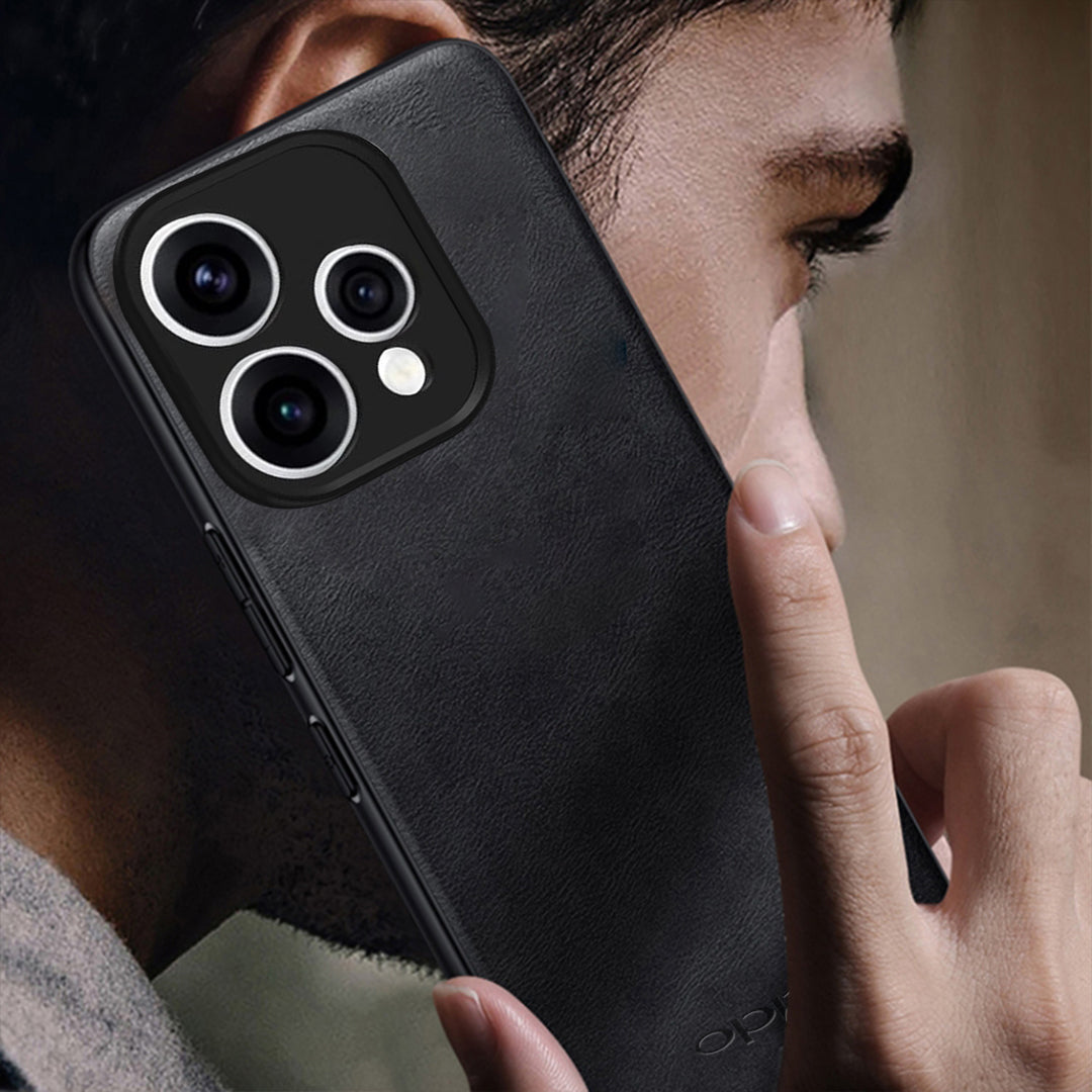 OPPO RENO 15 5G Business LEATHER BACK CASE WITH CAMERA PROTECTION WITH IMPOSED OPPO LOGO