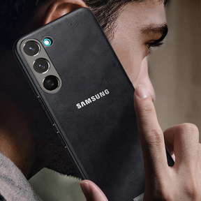 GALAXY S23 5G Business Style PU LEATHER PROTECTIVE BACK CASE WITH CAMERA PROTECTION