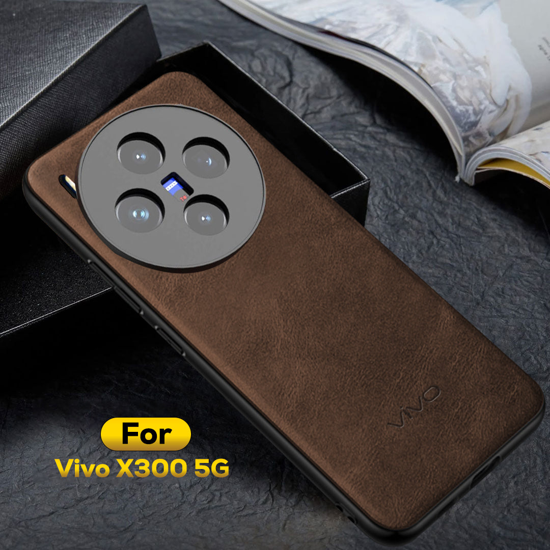 VIVO X300 5G Business LEATHER CASE WITH CAMERA PROTECTION WITH IMPOSED VIVO LOGO