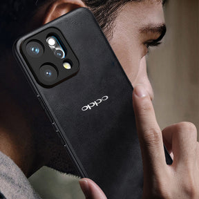 OPPO RENO 14 PRO 5G Business Style PU LEATHER PROTECTIVE BACK CASE WITH CAMERA PROTECTION