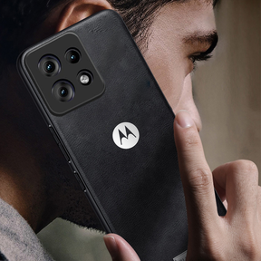 MOTOROLA EGDE 50 NEO 5G Business Style PU LEATHER PROTECTIVE BACK CASE WITH CAMERA PROTECTION