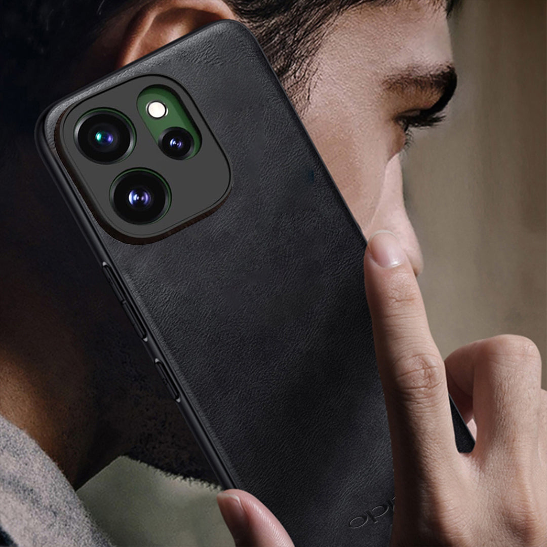 OPPO RENO 15 PRO 5G Business LEATHER BACK CASE WITH CAMERA PROTECTION WITH IMPOSED OPPO LOGO