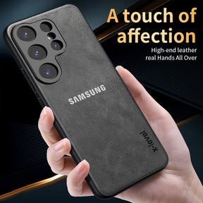 Galaxy S23 ULTRA 5G PU LEATHER PROTECTIVE BACK CASE WITH CAMERA PROTECTION