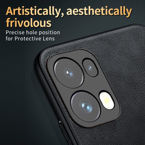OPPO RENO 13 PRO 5G Business Style PU LEATHER PROTECTIVE BACK CASE WITH CAMERA PROTECTION