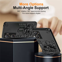 Vivo V29E 5G Armor knight Series Camera Protection 2 in 1 Shockproof Phone Cover with Kickstand