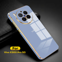 VIVO X300 Pro 5G ULTRA-SHINE GOLD ELECTROPLATED LUXURIOUS  BACK CASE WITH CAMERA PROTECTION