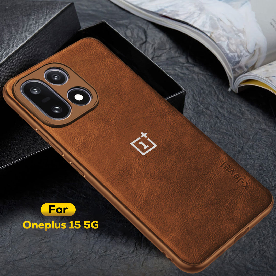 OnePlus 15 5G Business LEATHER BACK CASE WITH CAMERA PROTECTION