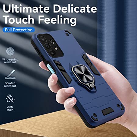 Galaxy A33 5G Black Panther Metal Bracket Shockproof Protective Back Case