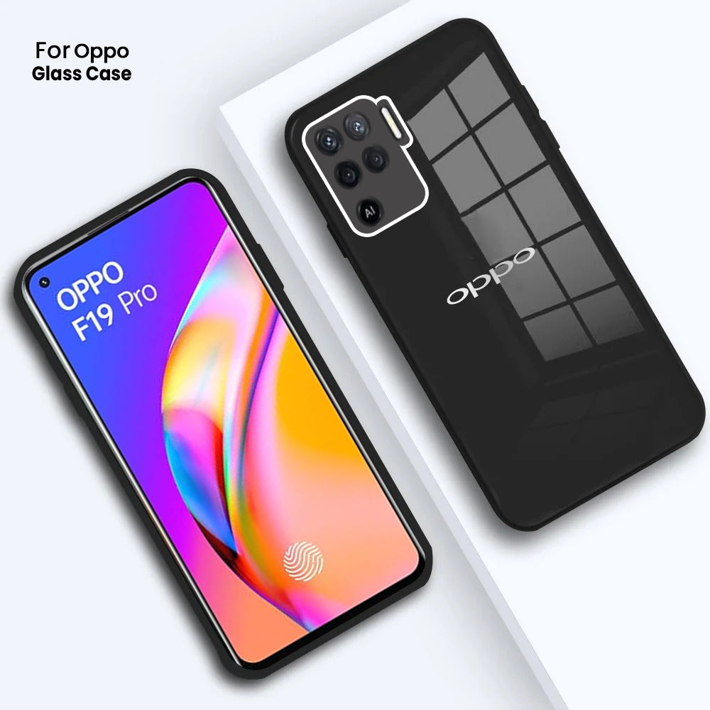 Oppo F19 Pro Ultra-Shine Luxurious Glass Back Case With Camera Protection