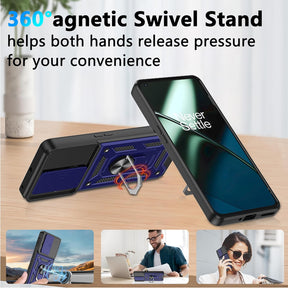 Vivo Y58 5G Armor Military-grade Case With Sliding Camera Cover & 360 Kickstand