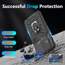 Vivo Y58 5G Armor Military-grade Case With Sliding Camera Cover & 360 Kickstand
