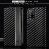 Oppo F19 Pro Plus Retro PU Leather Card Slots Flip Stand Case With Magnetic Closure