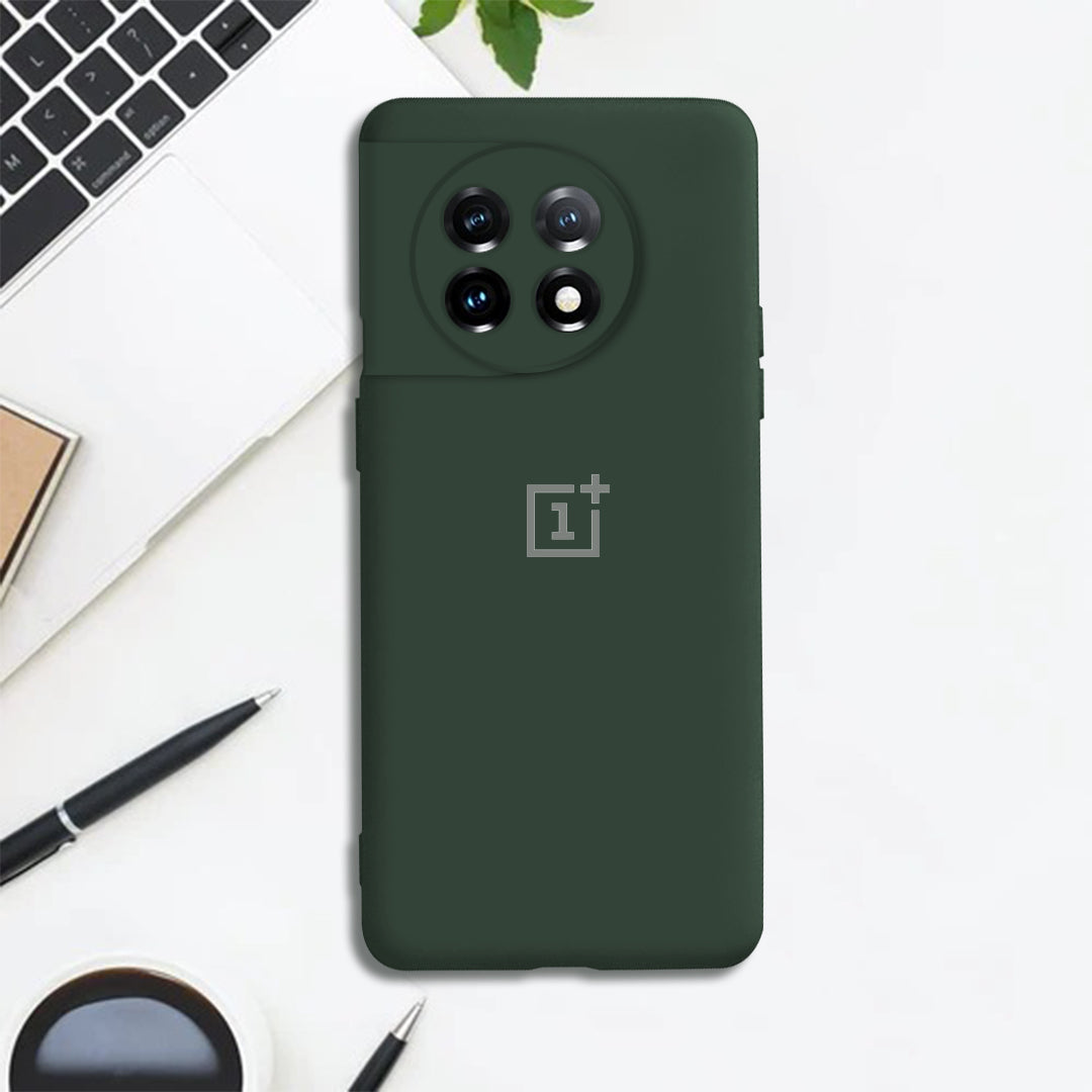 OnePlus 11R 5G Liquid Silicone Velvet-Touch Silk Finish Protective Back Case