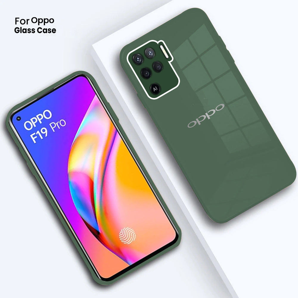 Oppo F19 Pro Ultra-Shine Luxurious Glass Back Case With Camera Protection