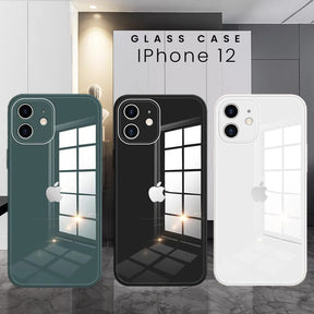iPhone 12 Ultra-Shine Luxurious Glass Case With Camera Protection