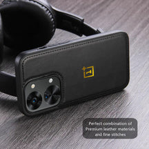 OnePlus Nord 2T 5G Series Vintage Leather Stitched Protective Back Case