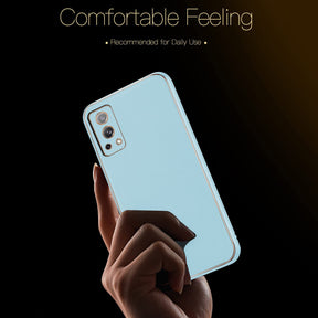 PhoneCases.Co.in-OnePlus Nord 2 5G Gold Electroplating Leather Chrome Back Cover
