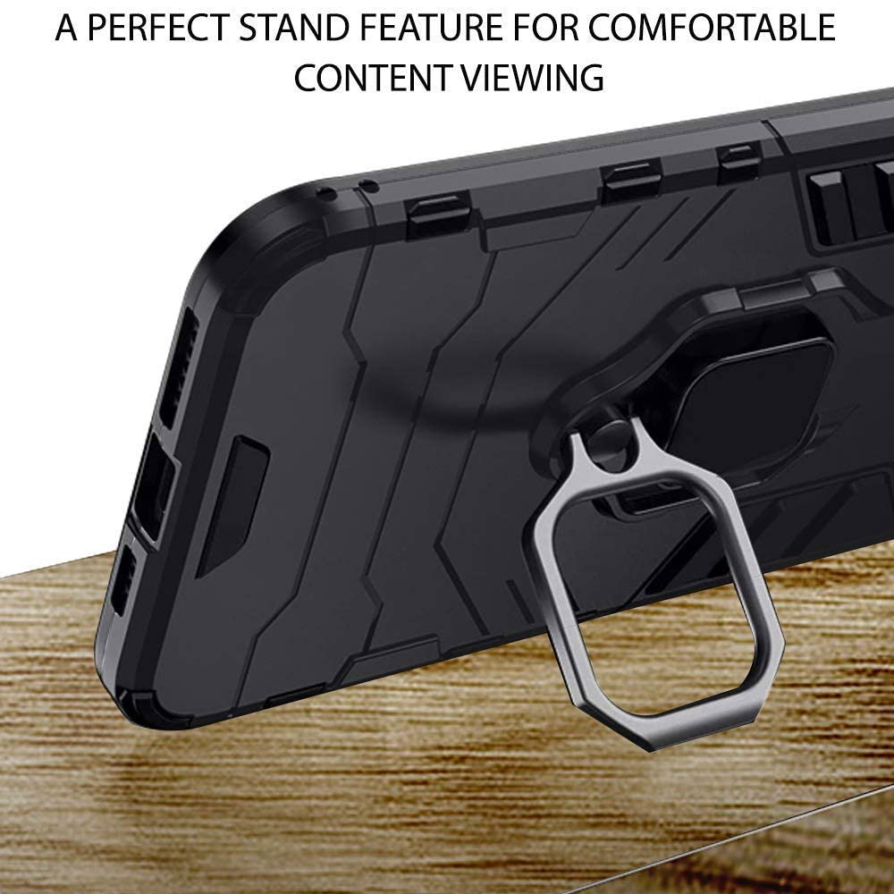 OnePlus Nord 2 5G Black Panther Metal Bracket Shockproof Protective Back Case
