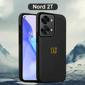 OnePlus Nord 2T 5G Series Vintage Leather Stitched Protective Back Case