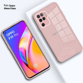 Oppo F19 Pro Ultra-Shine Luxurious Glass Back Case With Camera Protection