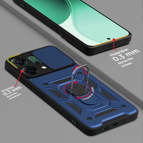 OPPO RENO 14 PRO 5G Armor Military-grade Case With Sliding Camera Cover & 360 Kickstand