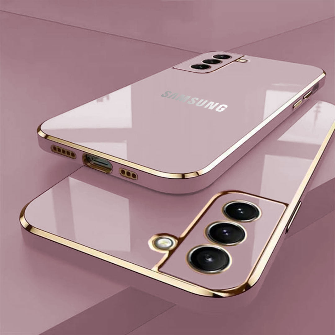 GALAXY S20 FE 5G ULTRA-SHINE GOLD ELECTROPLATED LUXURIOUS BACK CASE WITH CAMERA PROTECTION