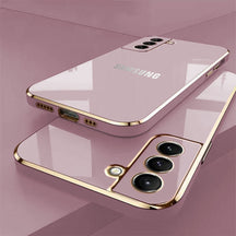 GALAXY S20 FE 5G ULTRA-SHINE GOLD ELECTROPLATED LUXURIOUS BACK CASE WITH CAMERA PROTECTION