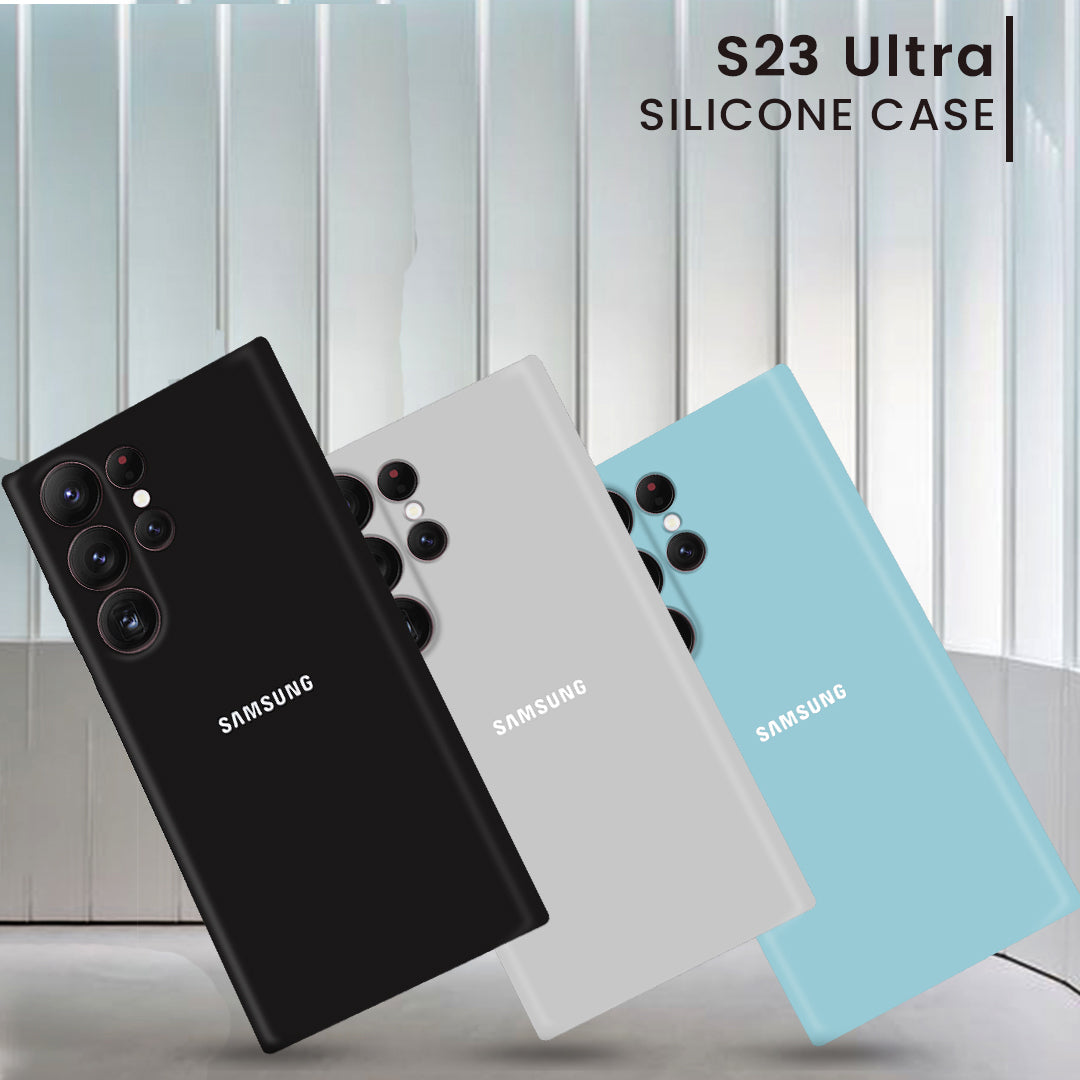 Galaxy S23 Ultra Liquid Silicone Velvet-Touch Silk Finish Protective Back Case