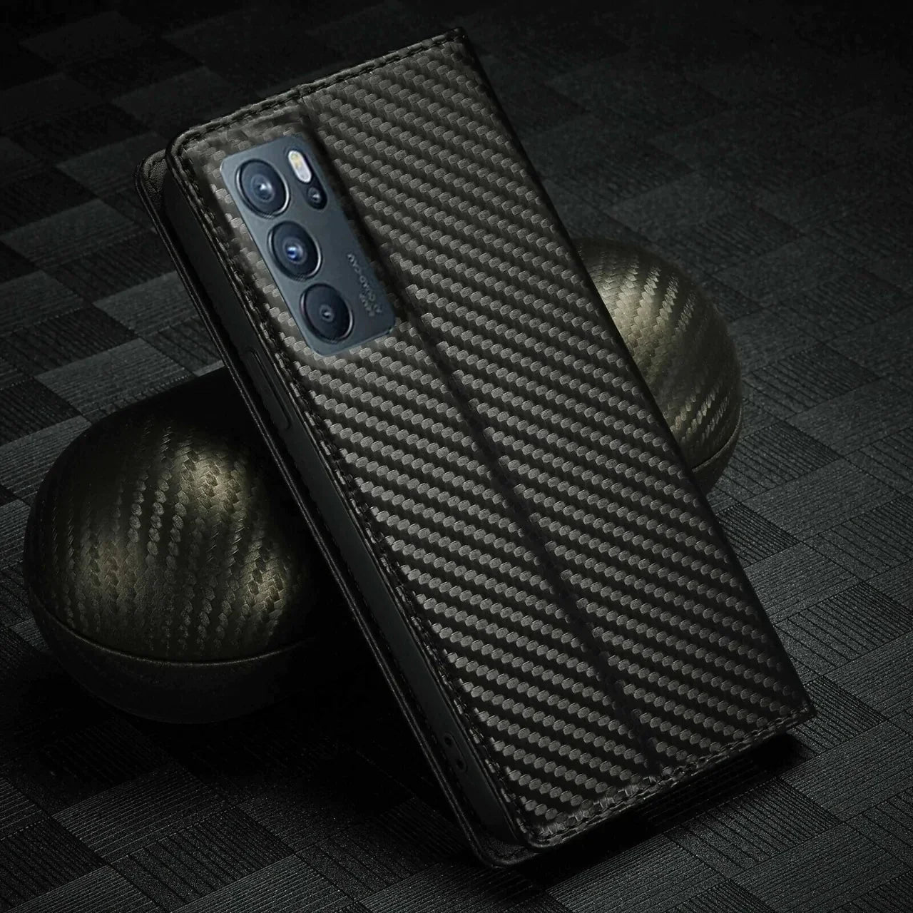 Oppo F19 Pro Plus Retro PU Leather Card Slots Flip Stand Case With Magnetic Closure