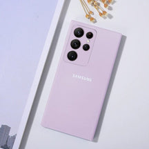 Galaxy S23 Ultra Liquid Silicone Velvet-Touch Silk Finish Protective Back Case