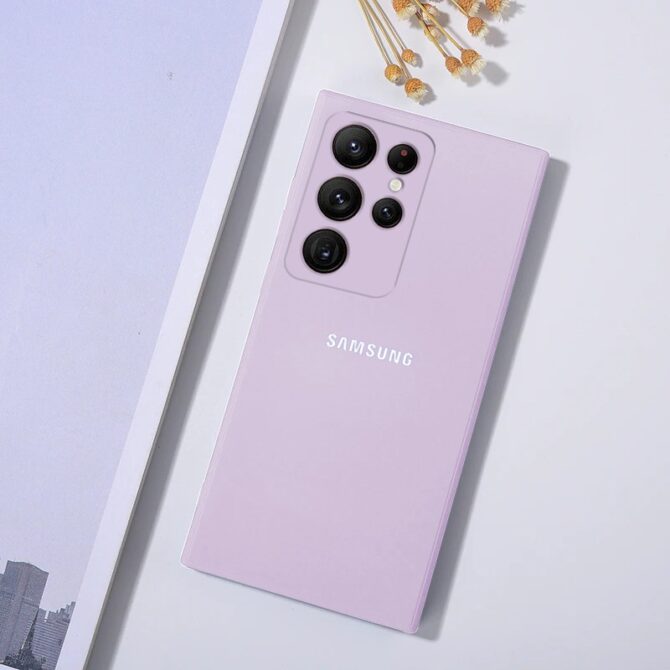 Galaxy S23 Ultra Liquid Silicone Velvet-Touch Silk Finish Protective Back Case