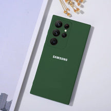 Galaxy S23 Ultra Liquid Silicone Velvet-Touch Silk Finish Protective Back Case
