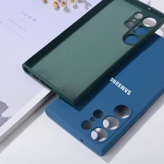 Galaxy S23 Ultra Liquid Silicone Velvet-Touch Silk Finish Protective Back Case